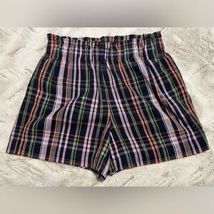 Ann Taylor Factory Multicolor Plaid Shorts